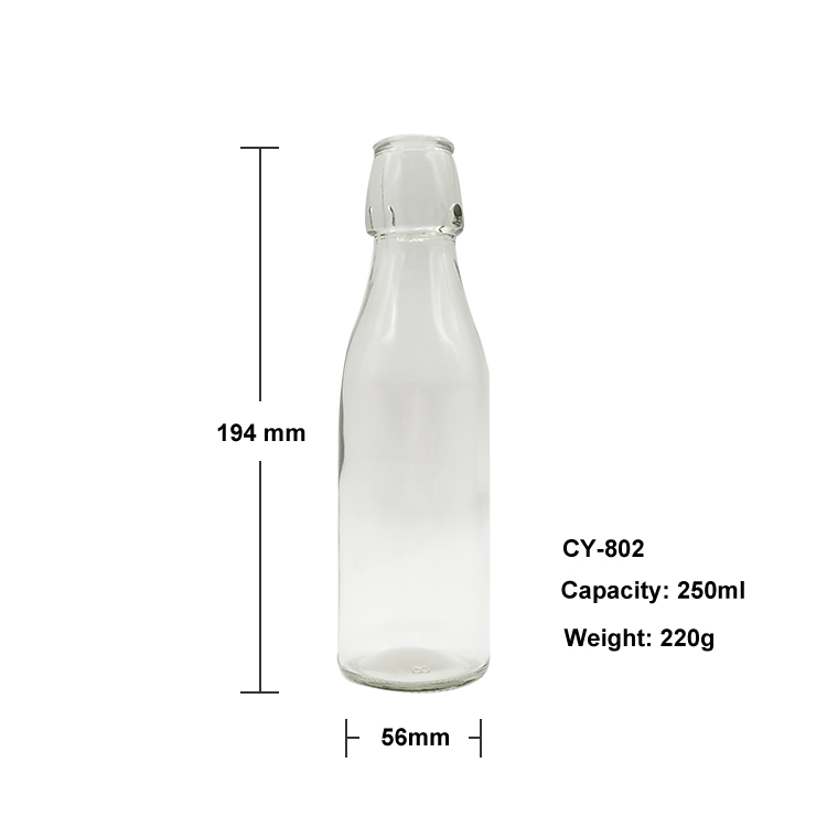 8 oz glass water bottle